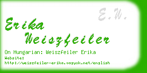 erika weiszfeiler business card